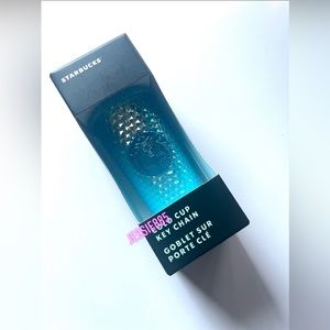 2023 Starbucks Studded Tumbler Keychain Gradient Blue Ombre